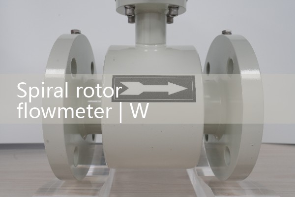 Spiral rotor flowmeter